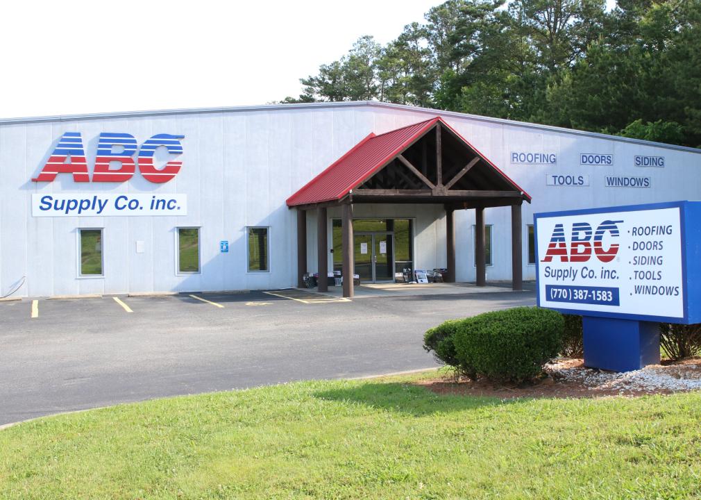Exterior view of a ABC Supply Co. building