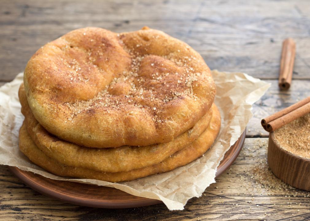 Homemade Navajo fried bread.