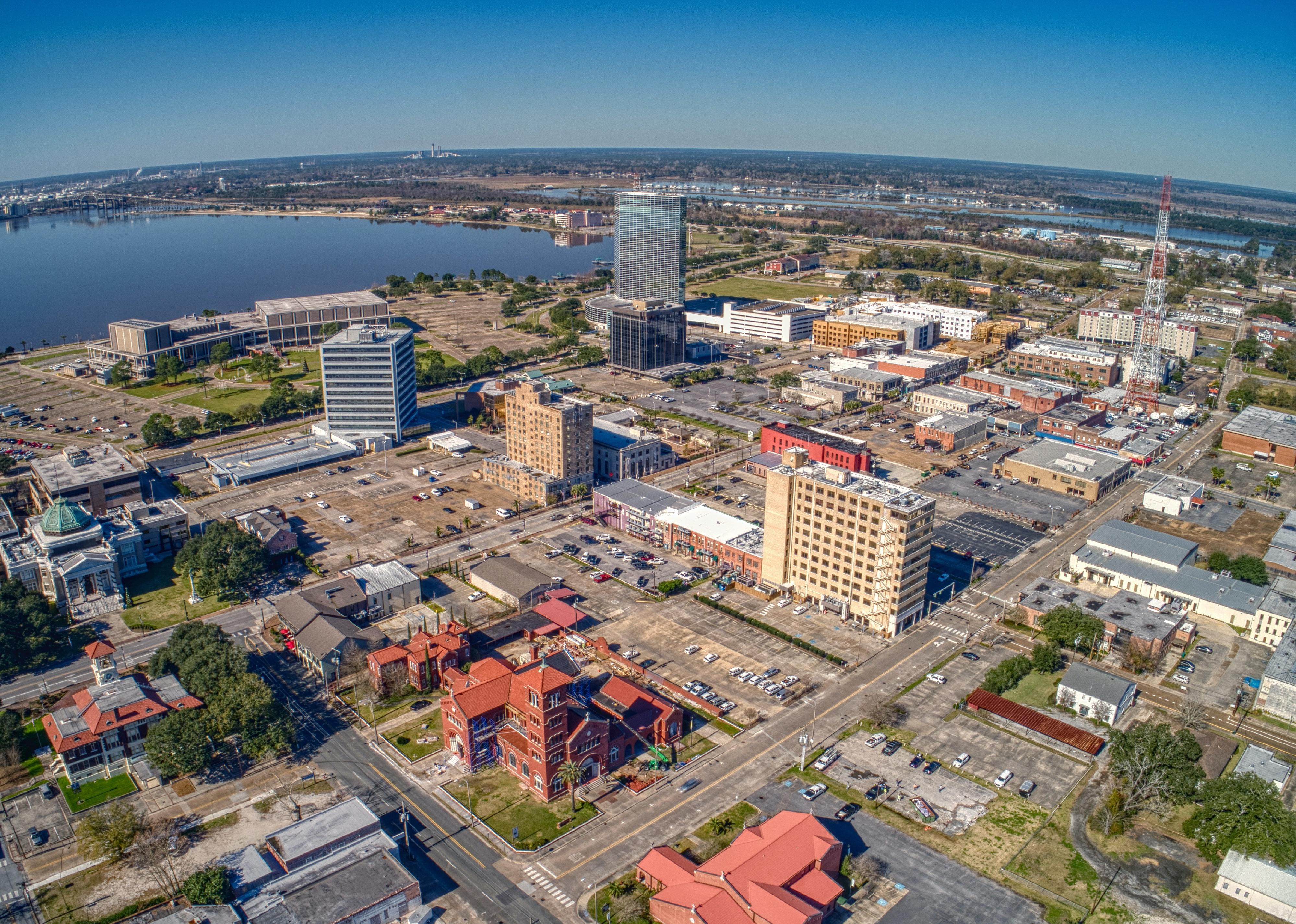 Lake Charles in Eastern Louisiana.