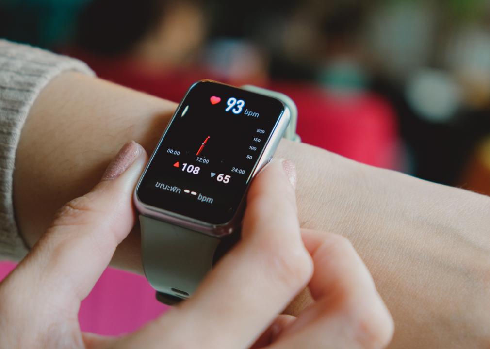 Smartwatch with heartrate information