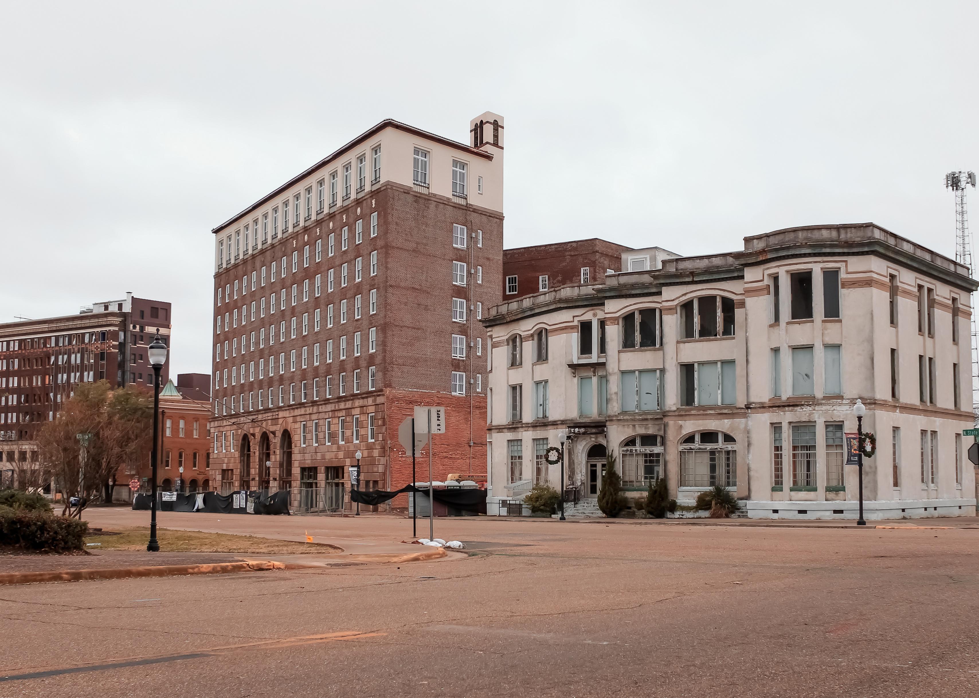 Downtown buildings in Texarkana.