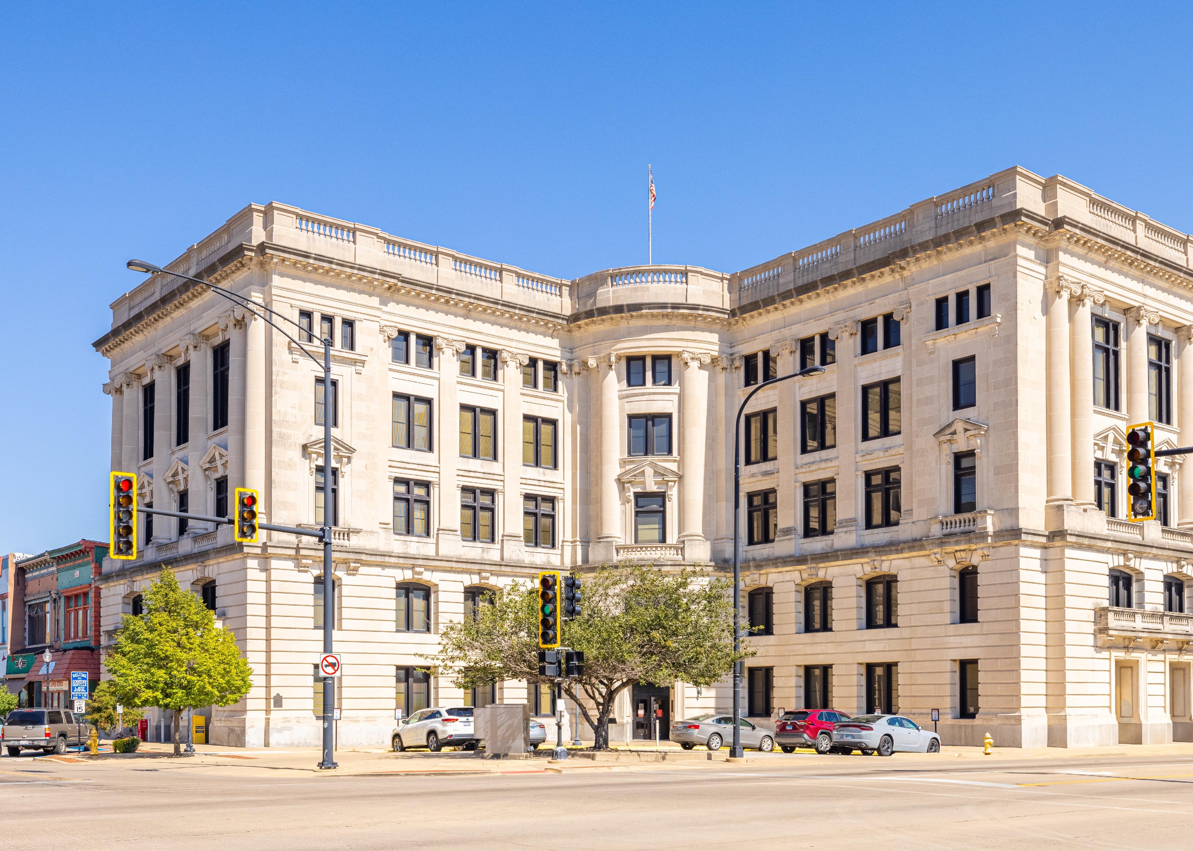 The Vermilion County Courthouse in Danville. 