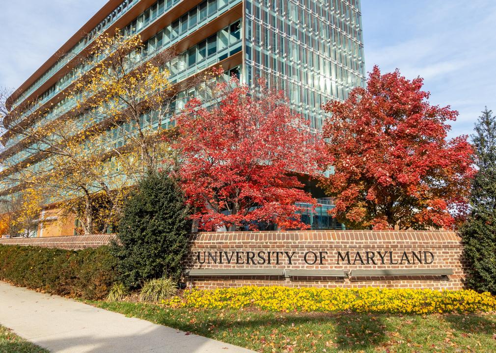 Entrance Sign at the University of Maryland