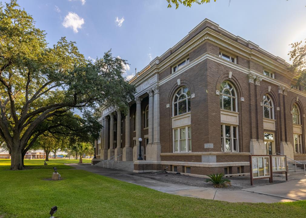 The Brooks County Courthouse.