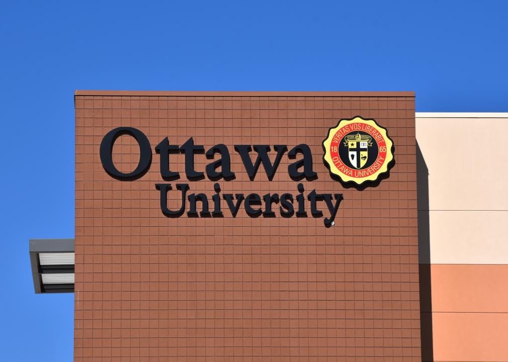 An Ottawa University sign.