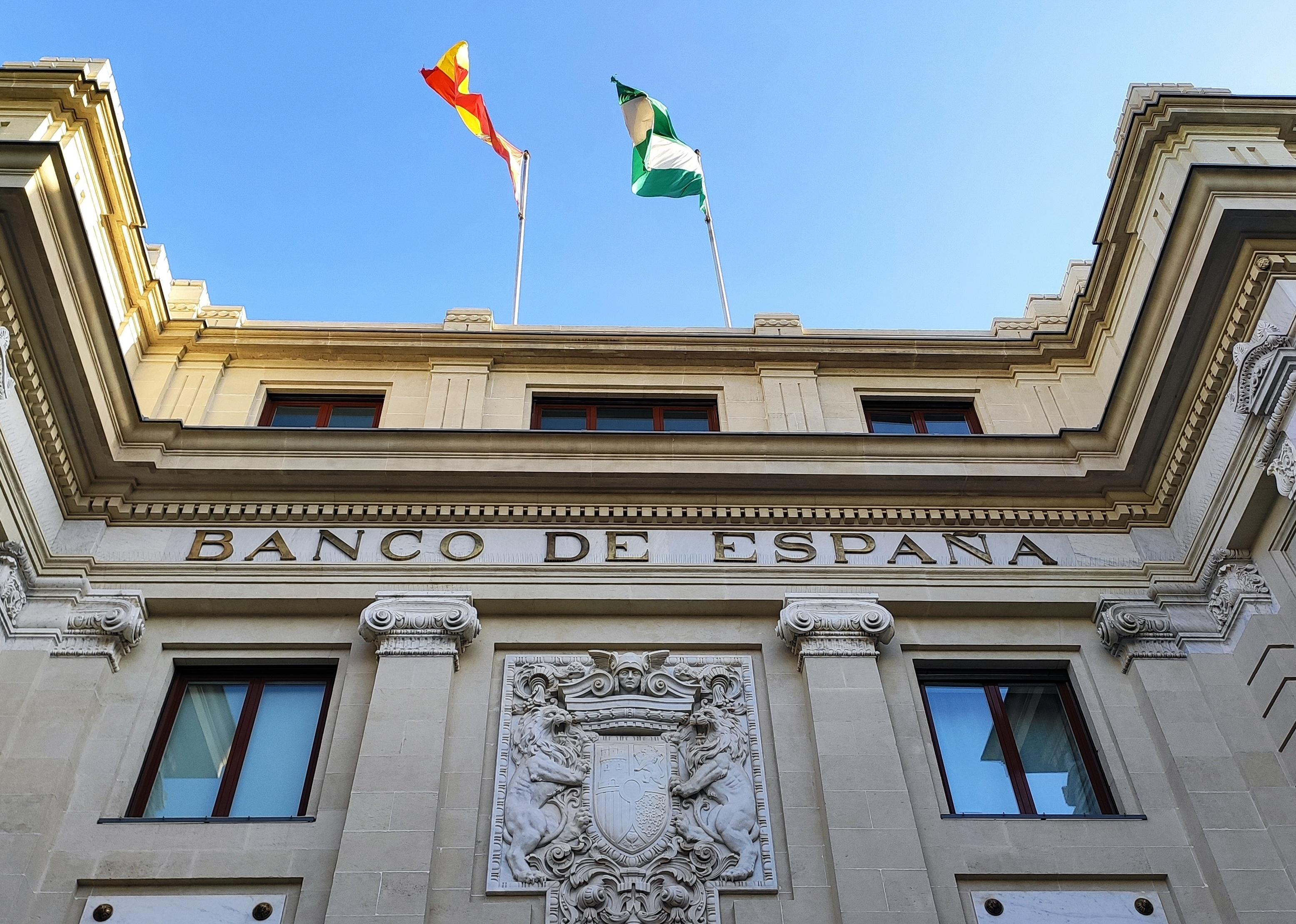 The facade of Banco de Espana
