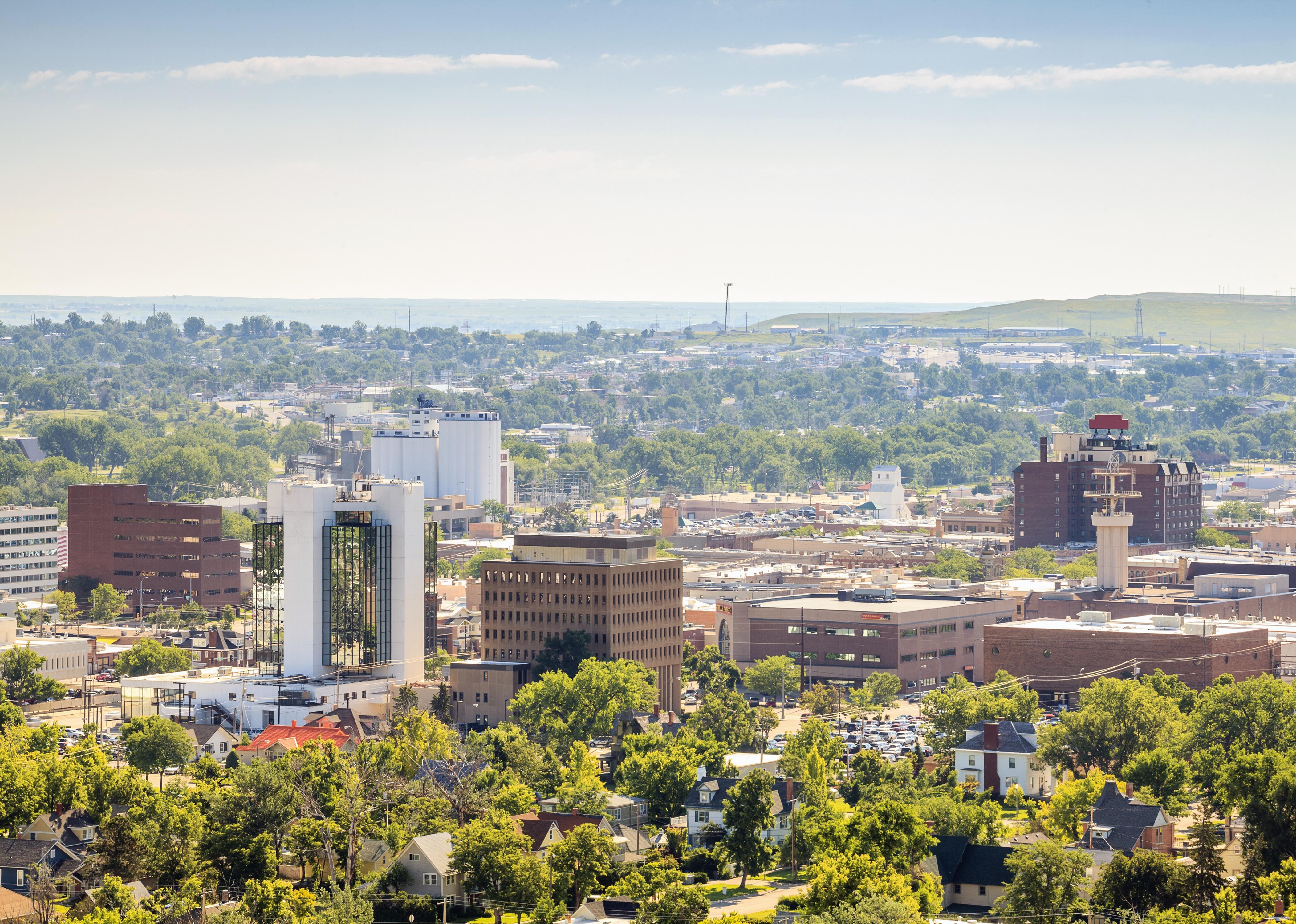 Panorama of Rapid City, South Dakota.