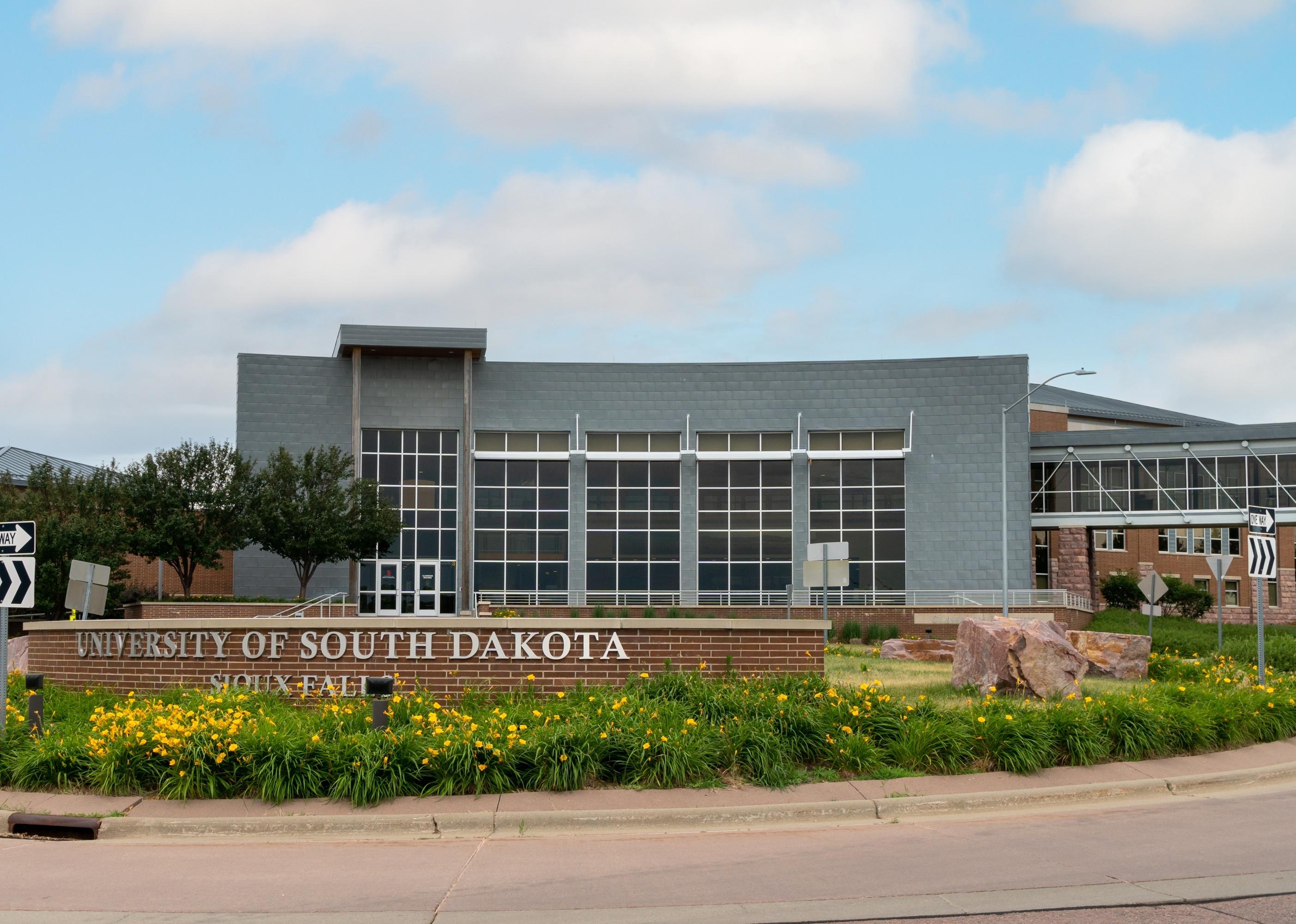 View of University of South Dakota Sioux Falls.