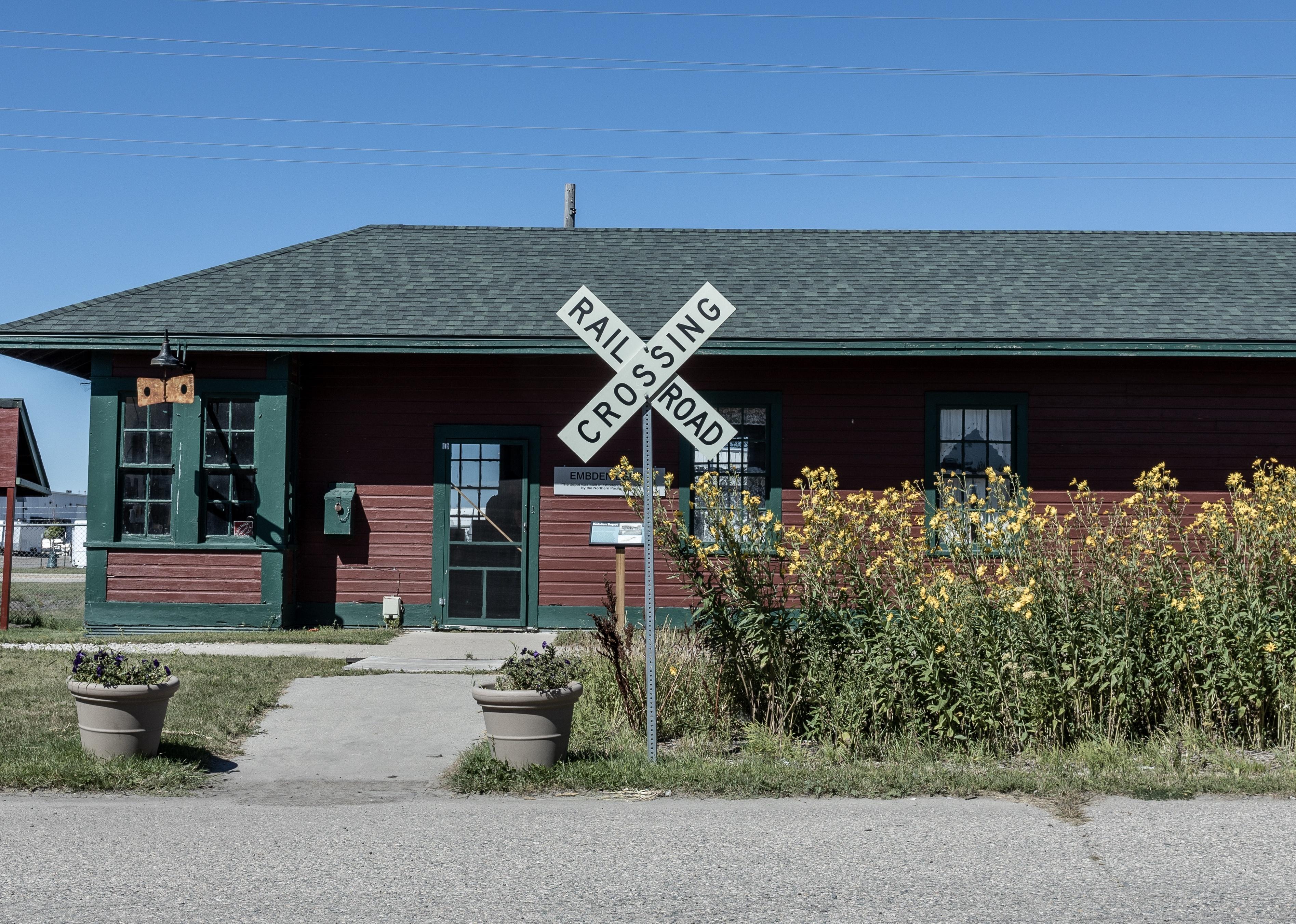 Train station and museum in West Fargo, North Dakota.