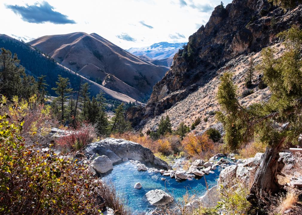 Goldbug Hot Springs in Idaho Salmon-Challis National Forest.