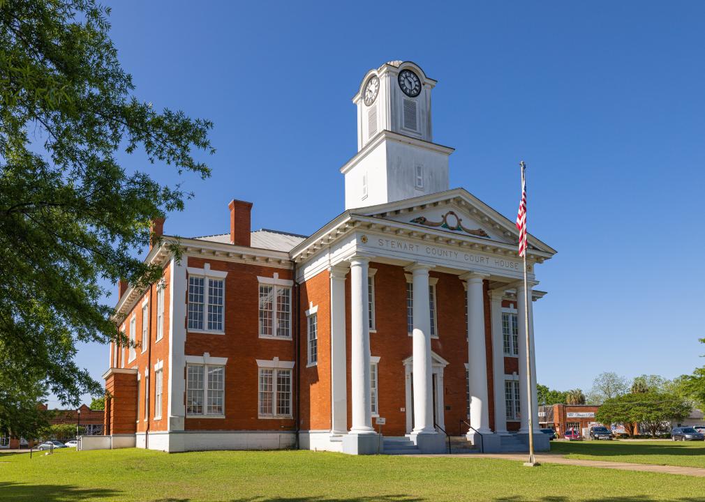 The Stewart County Courthouse.