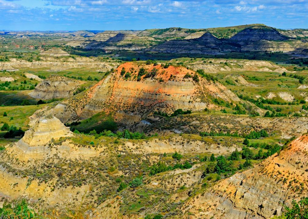 Badlands in the Little Missouri National Grassland.