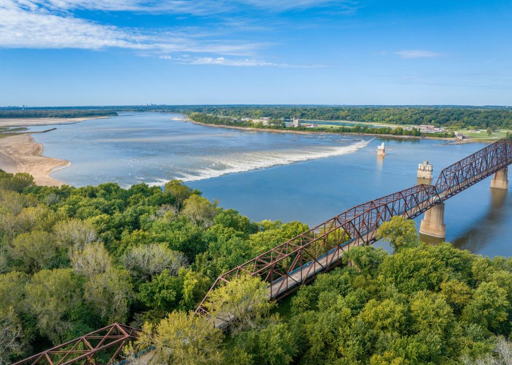 Chain of Rocks on the Mississippi RIver.