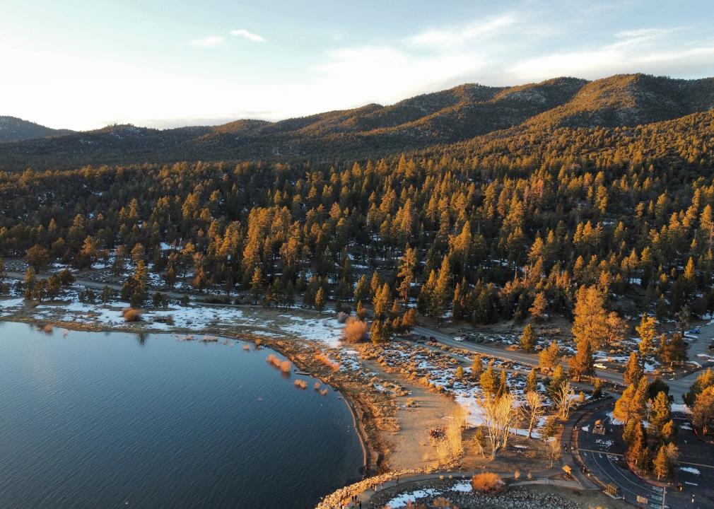 San Bernardino National Forest at Big Bear Lake.