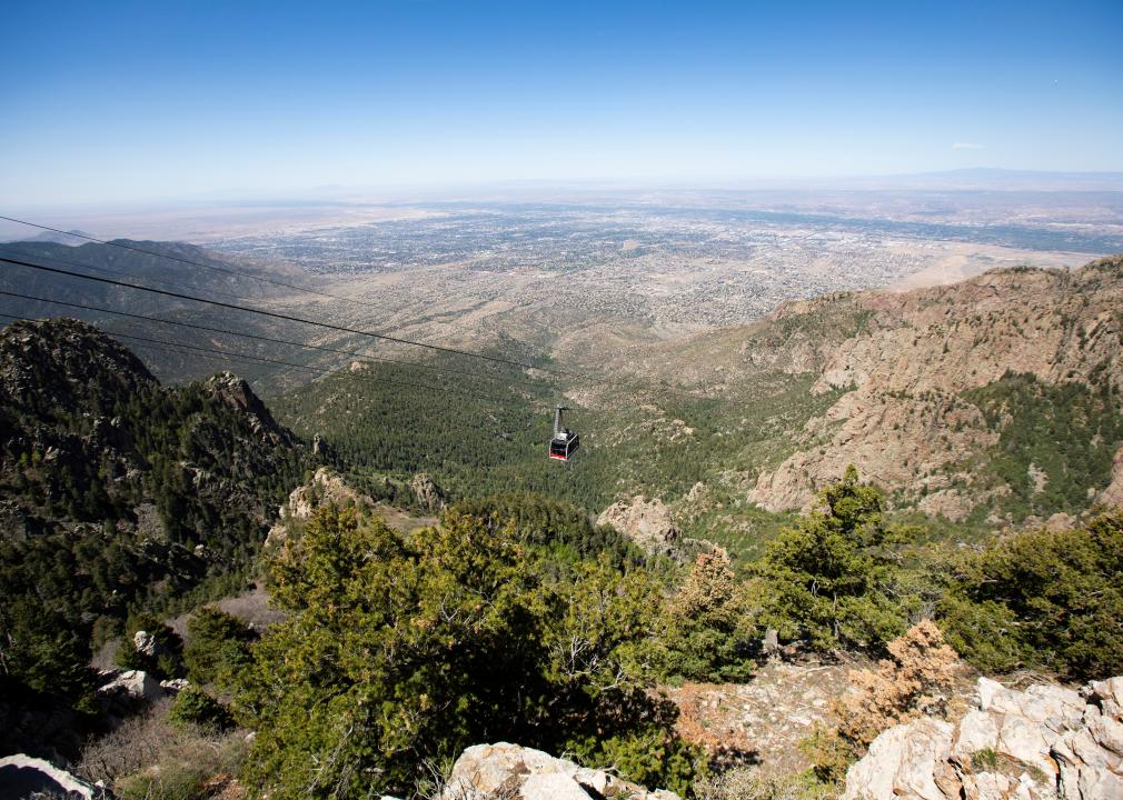 New mexico landscape over Albuquerque.