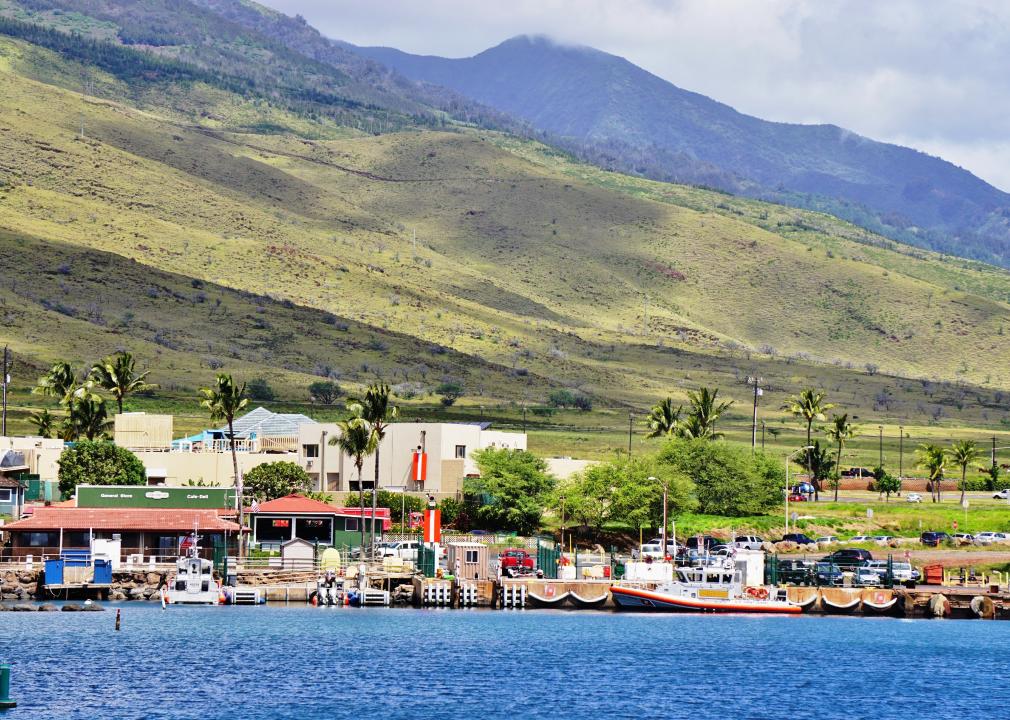 The harbor village of Maalaea on the West coast of Maui.