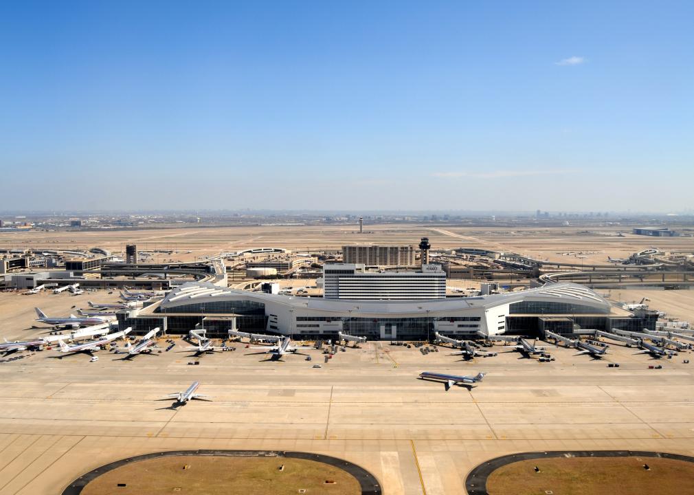 The Dallas Fort Worth airport wide view