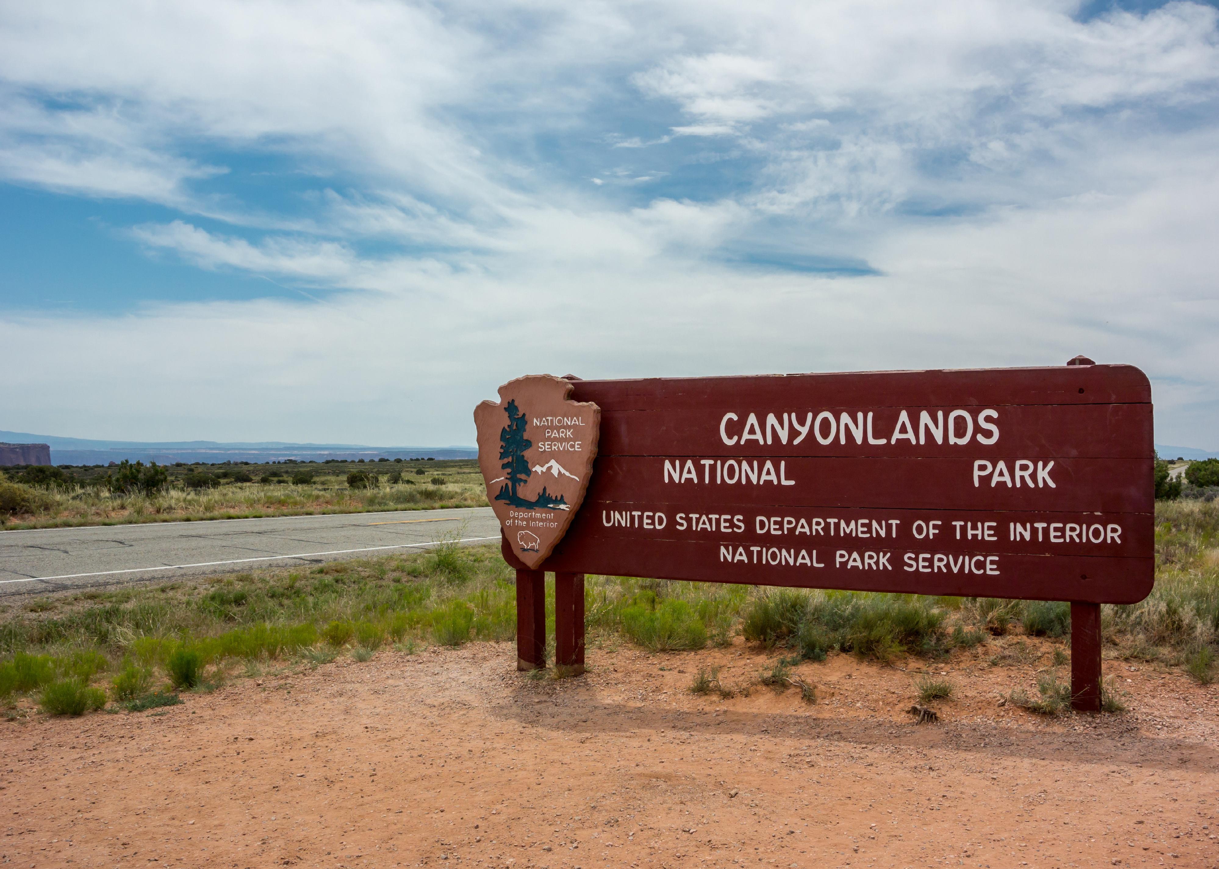 Entrance to the Island in the Sky district of Canyonlands National Park.