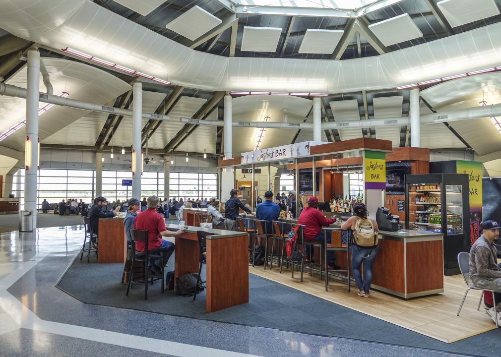 Departure Gates at Louis Armstrong New Orleans International Airport.