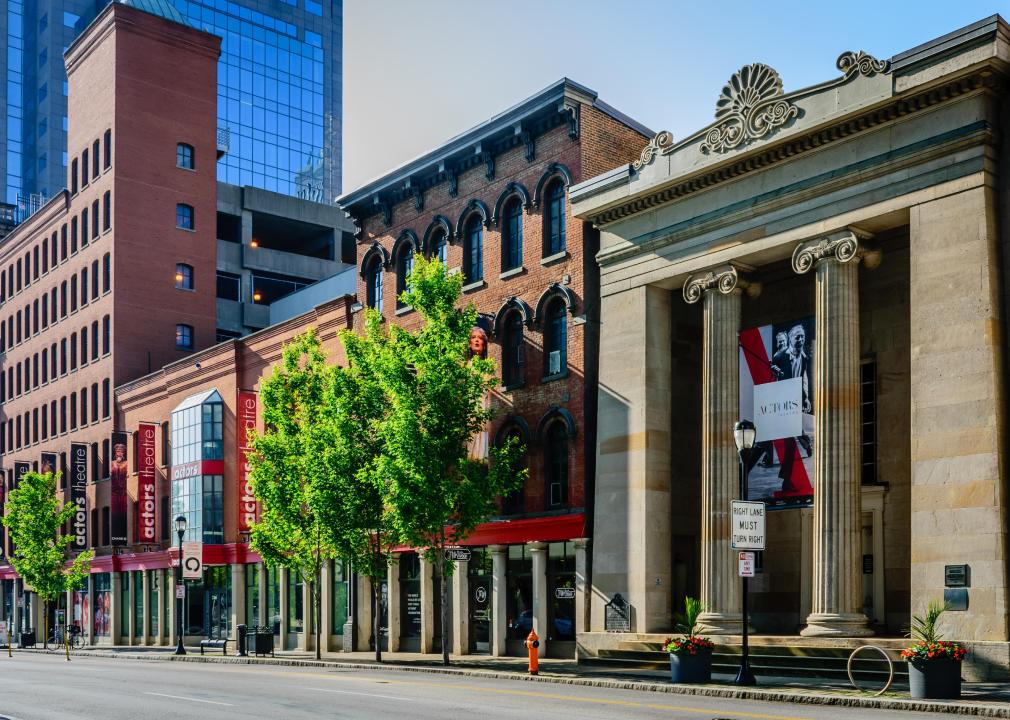 Outside the Actors Theatre in Louisville.