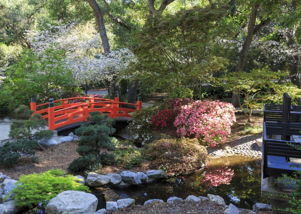 Japanese garden at Descanso Garden, Los Angeles