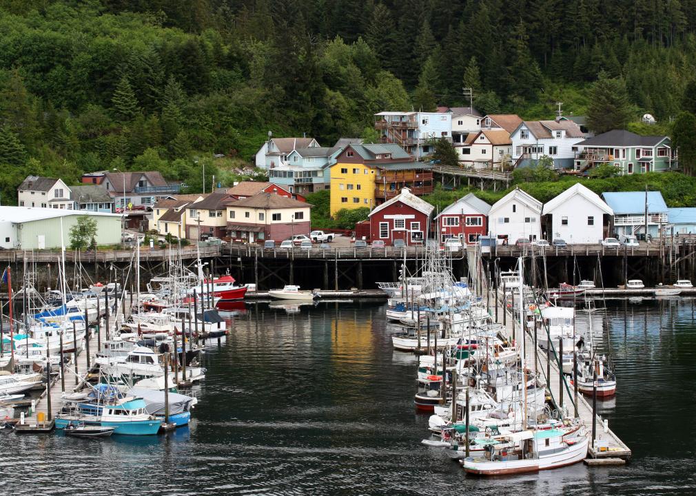 Quiet moorage in Ketchikan.