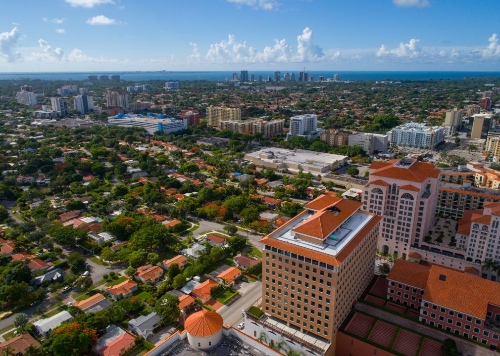 Aerial image of Coral Gables, FL