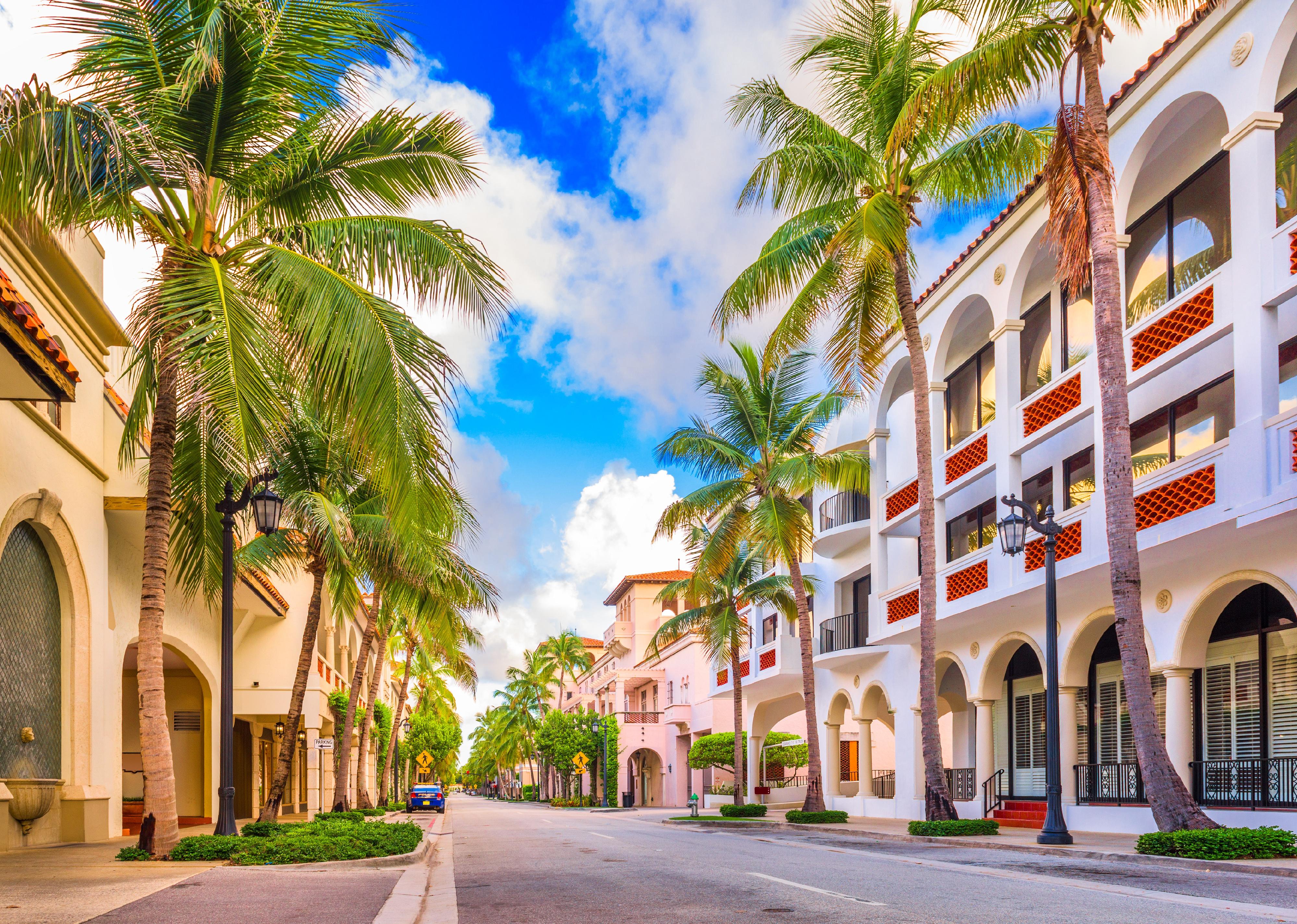 Worth Ave in Palm Beach, Florida.