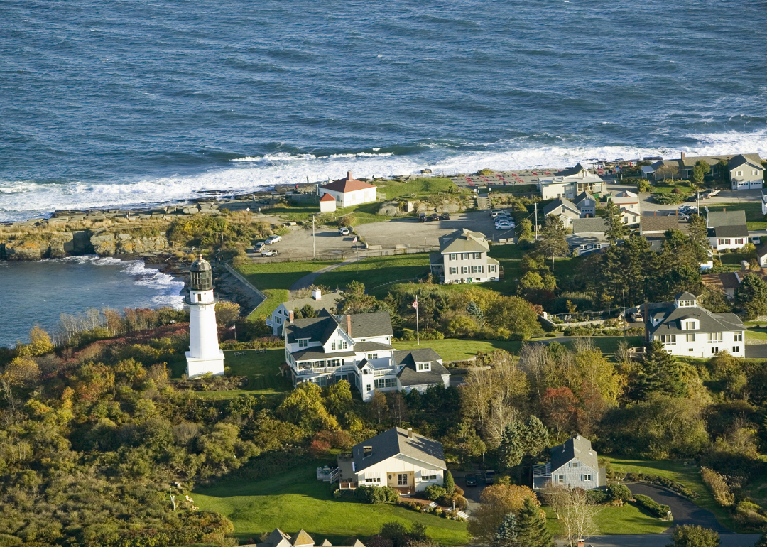Lighthouse in Cape Elizabeth, Maine