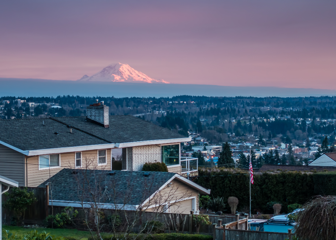 Rooftops in Clyde Hill.