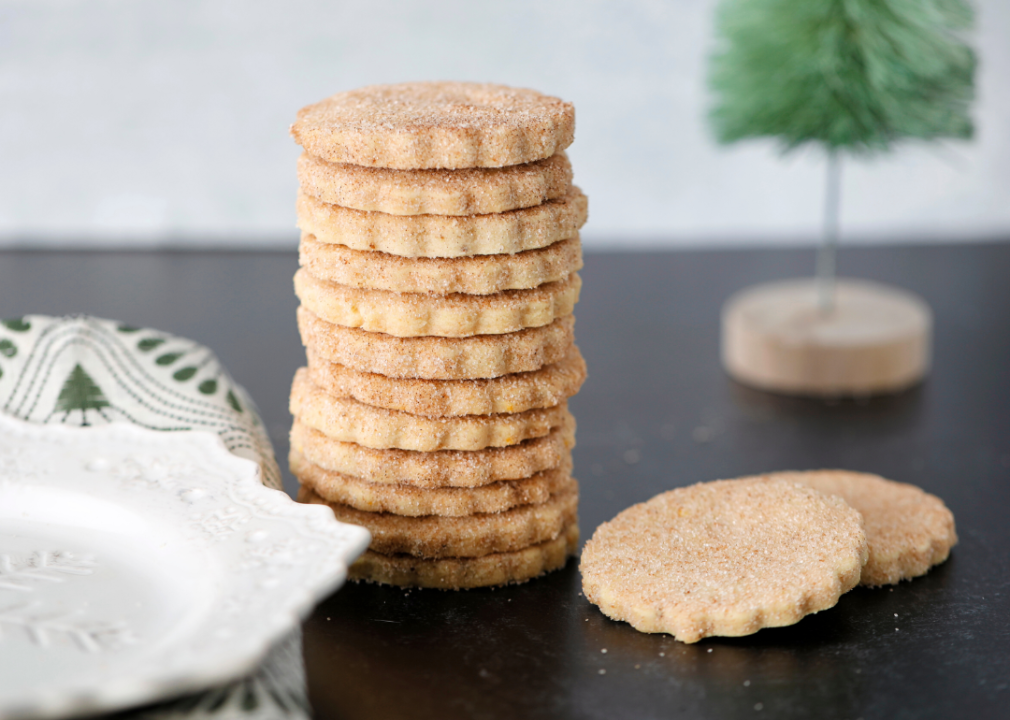 A stack of biscochitos.