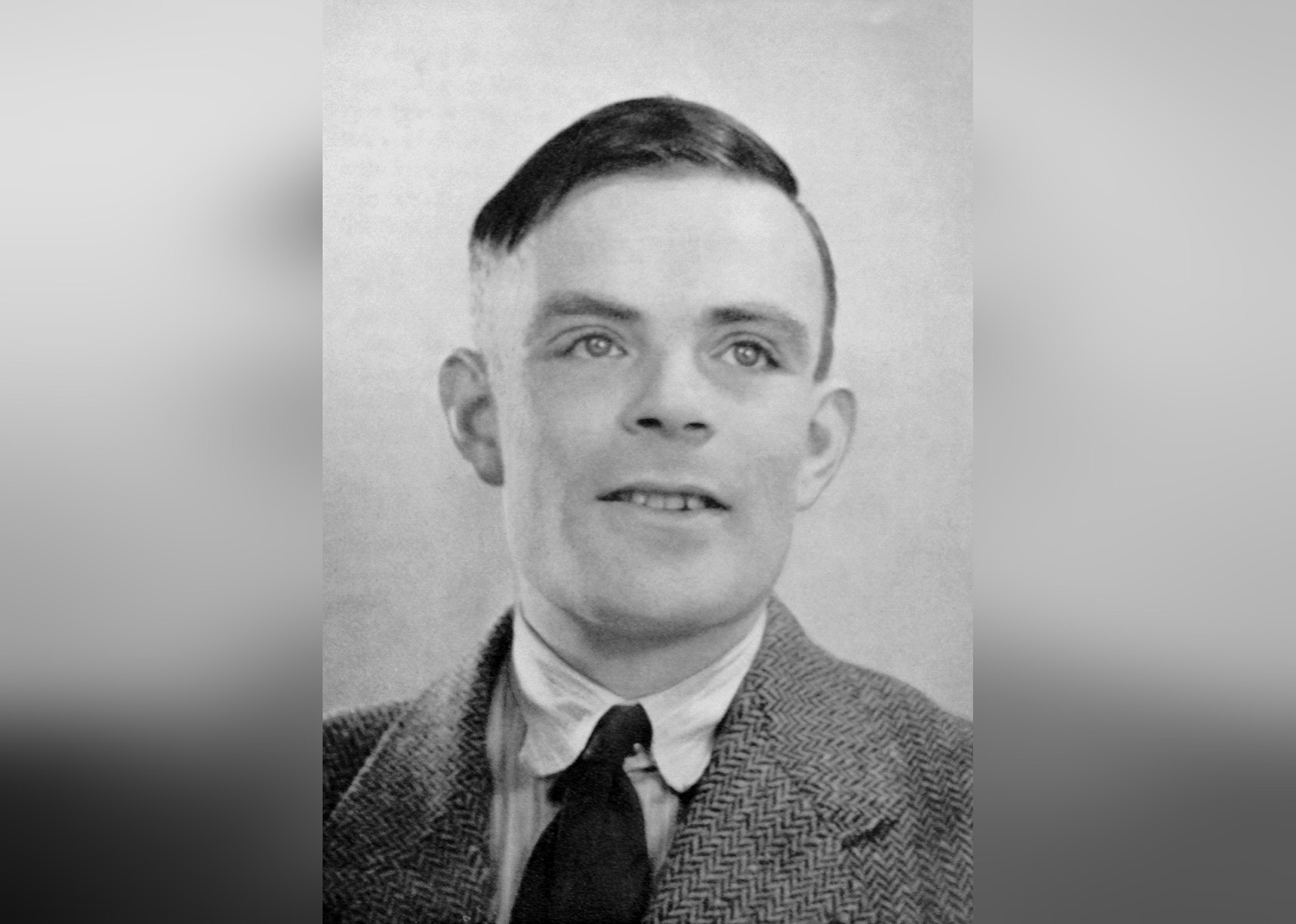 Portrait of Alan Turing.