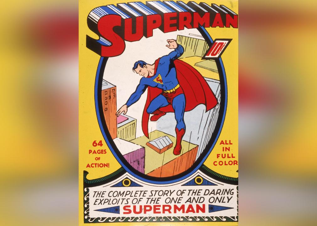 Illustrated cover of a Superman comic book.