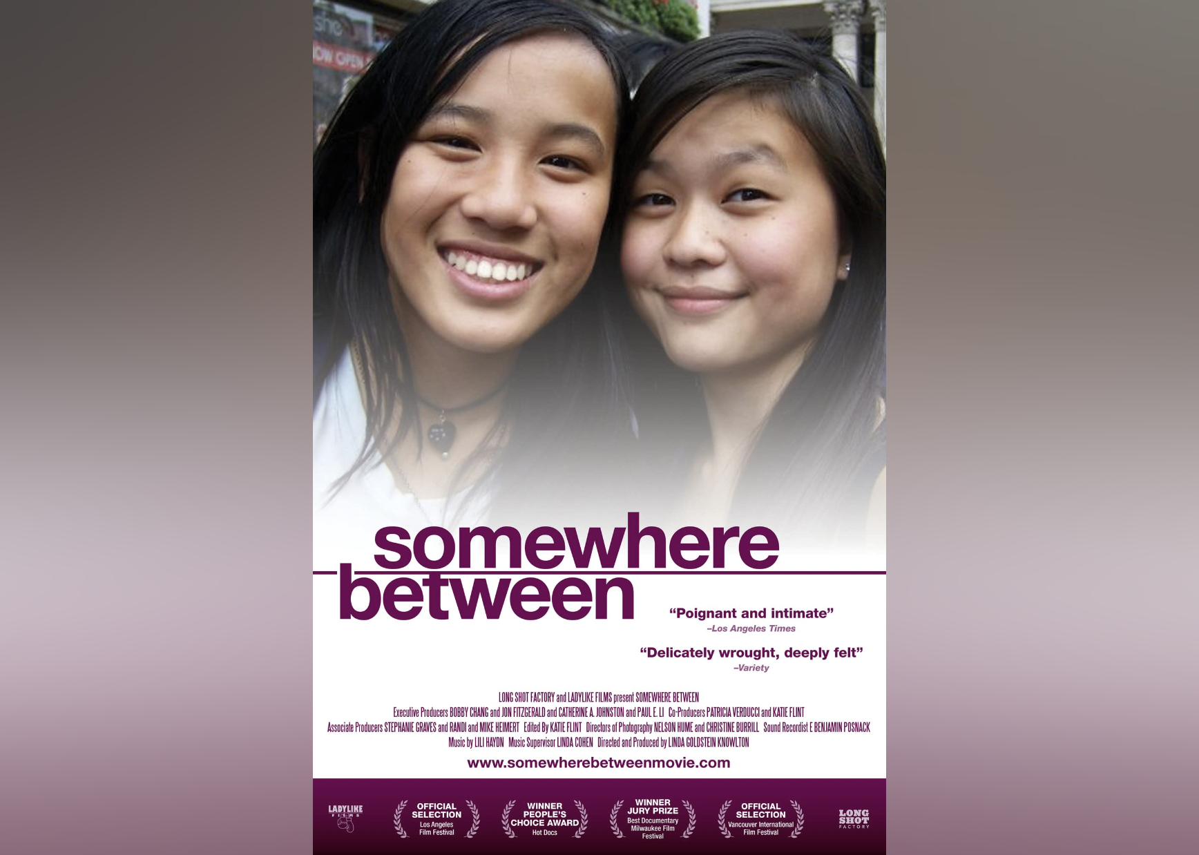 Promotional poster from the film "Somewhere Between."
