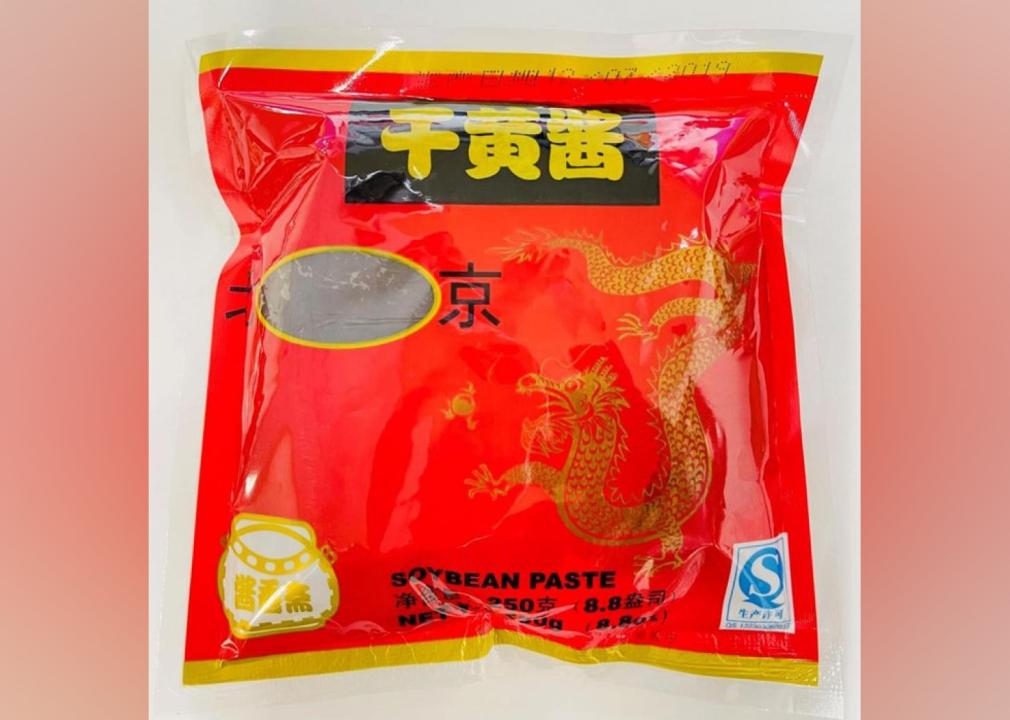 Soybean paste Package of soybean paste.