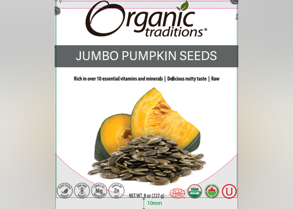 Jumbo pumpkin seed label