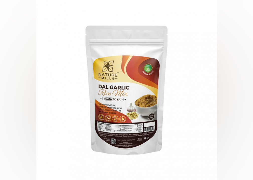 Dal garlic rice mix package