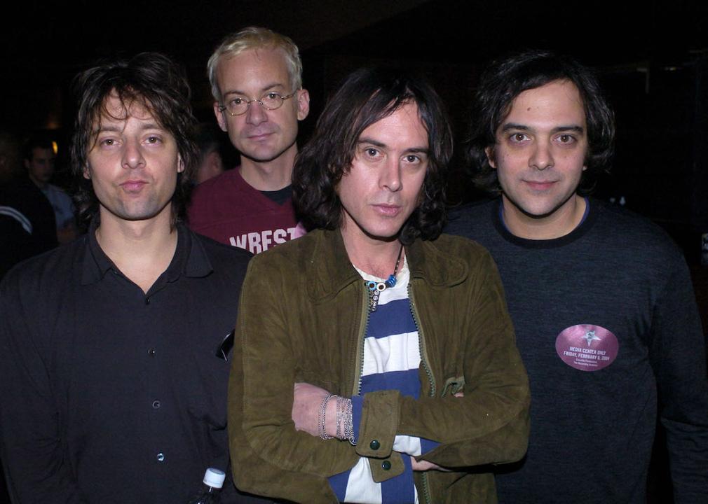 The members of Fountains of Wayne during the 46th Annual Grammy Awards backstage at Staples Center in Los Angeles.