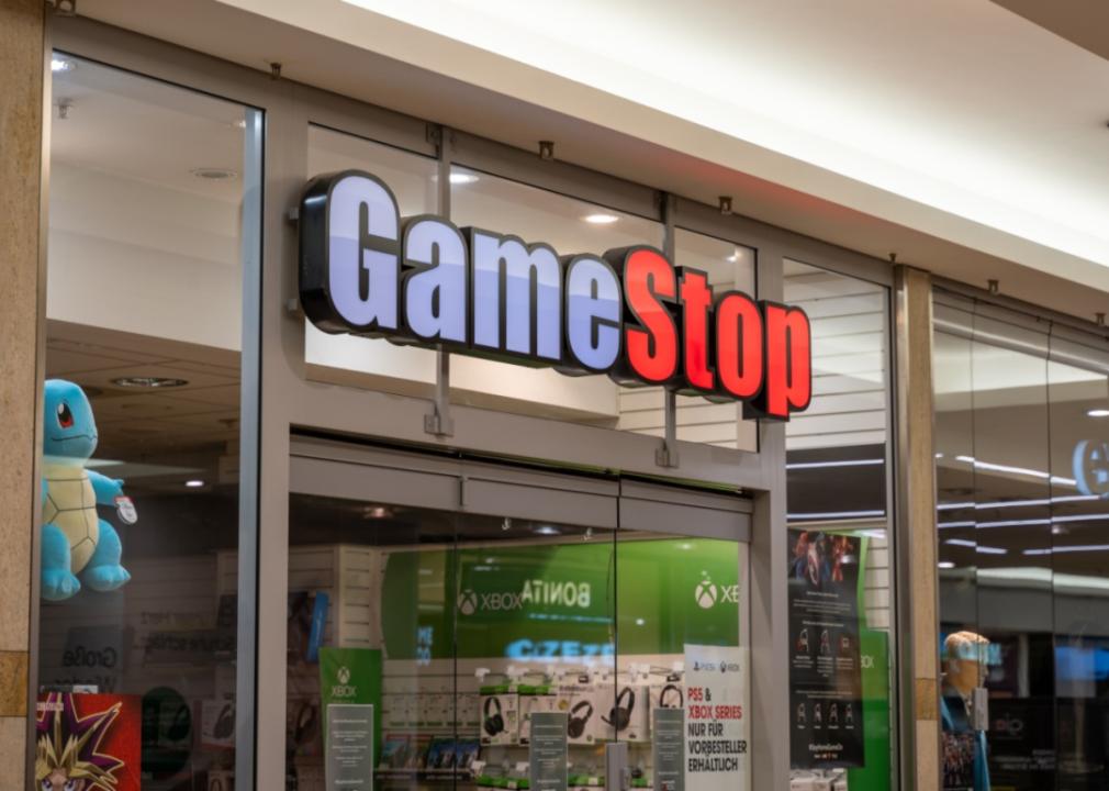 A GameStop store.