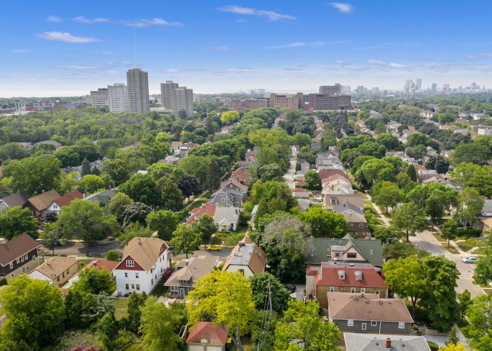 Aerial view of Shorewood.