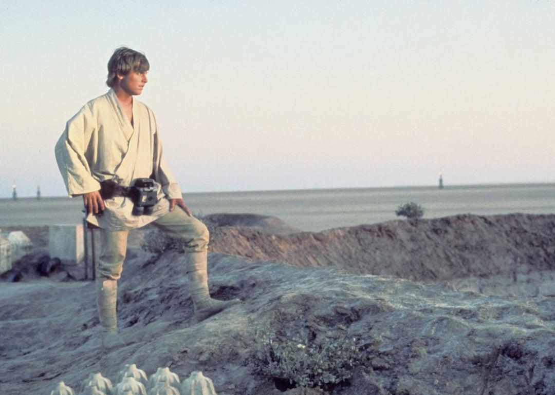 American actor Mark Hamill as Luke Skywalker in "Star Wars: Episode IV - A New Hope."