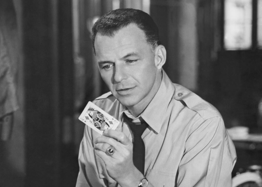 Actor Frank Sinatra in a scene from the 1962 movie ‘The Manchurian Candidate.'