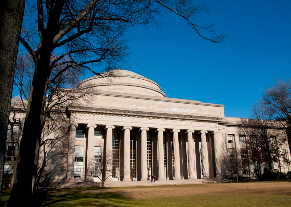 Exterior view of the Massachusetts Institute of Technology.