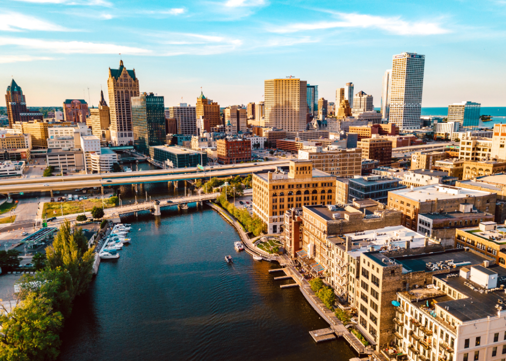 The downtown Milwaukee skyline.