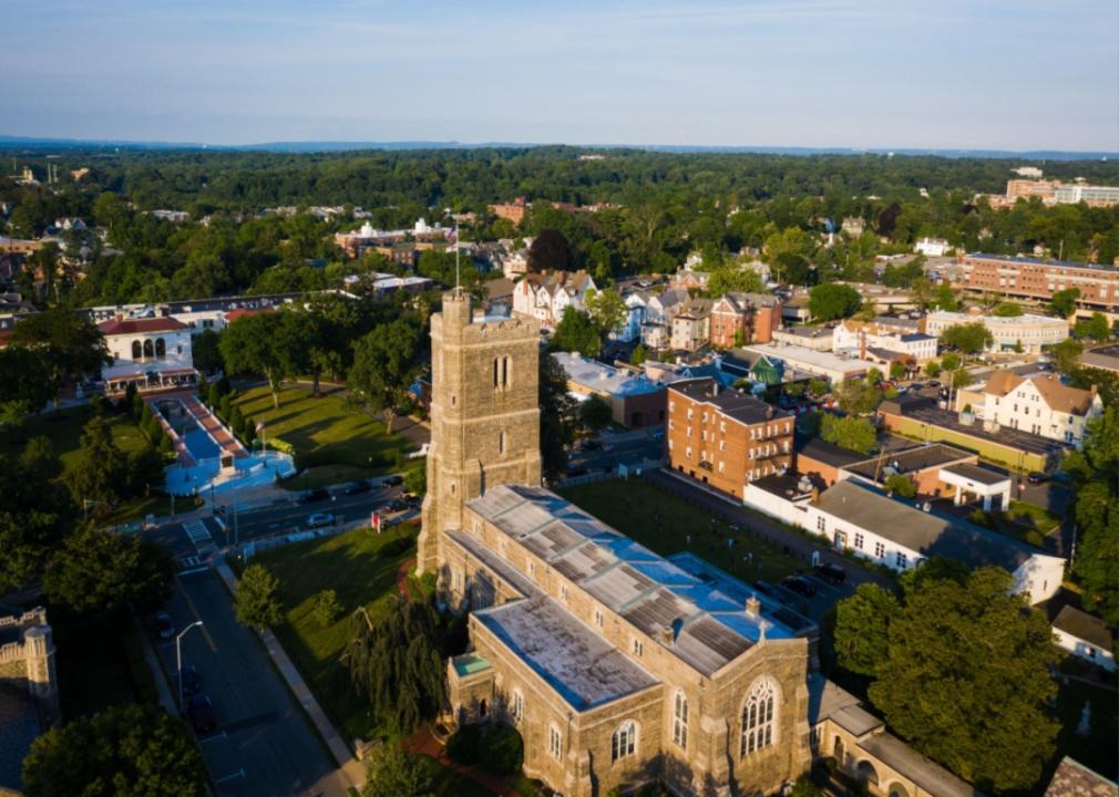 An aerial view of Plainsboro.