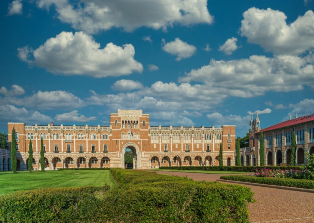 #13. Rice University Rice University on a sunny day.