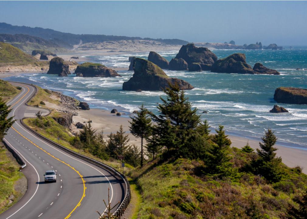 Oregon Coast Highway near Cannon Beach, Oregon