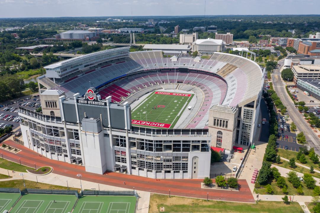 Aerial view of Ohio Stadium