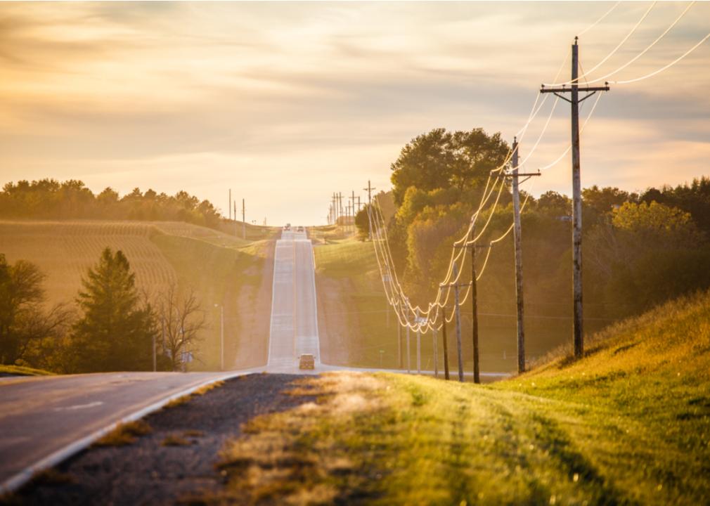 A country road in Nebraska