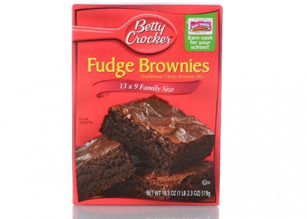 fudge brownie mix with partially hydrogenated soybean oil